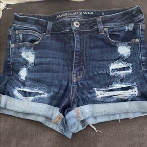 American eagle stretchy jeans shorts size 14